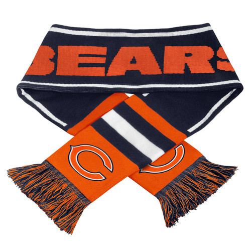 2013 NFL Football Team Logo Wordmark Scarf - Chicago Bears
