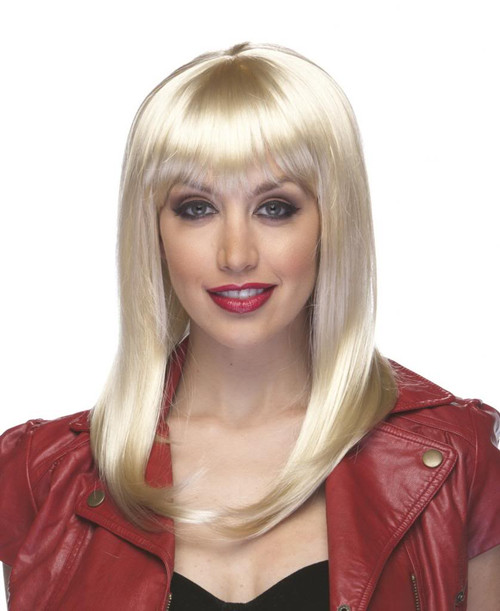 Womens Hollywood Blonde Synthetic Costume Wig