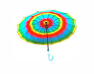 New Rainbow Design Print Big Umbrella - Multi Color