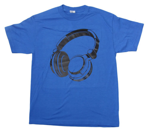 Men's Headphones Music Graphic T Shirt