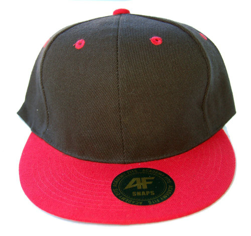 Academy Black Red Bill Snapback Hat Cap