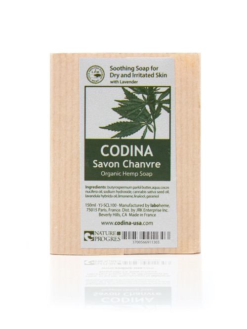 Codina Organic Hemp Soap, Gentle moisturizing cleanser for dry, sensitive skin