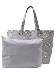 Womens Fashion Shell Tote Bag w/ Removable Pouch