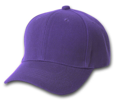 Plain Adjustable Hat, Purple