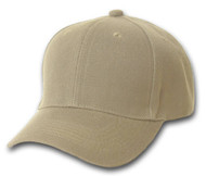 Plain Khaki Adjustable Hat - Khaki