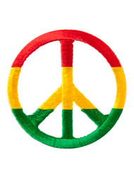 Rasta Peace Sign Patch