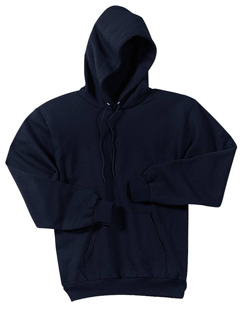 Men's Basic hooded pull over (X-Large, Navy)