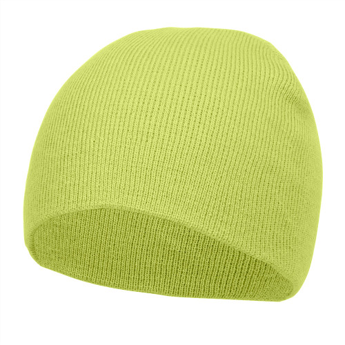 Short Cuffless Beanies - Melon Green
