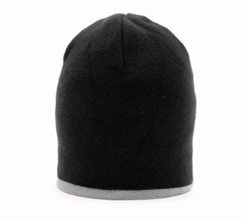 Singe Striped Beanies - Warm and Stylish! - Black w/ White Stripe