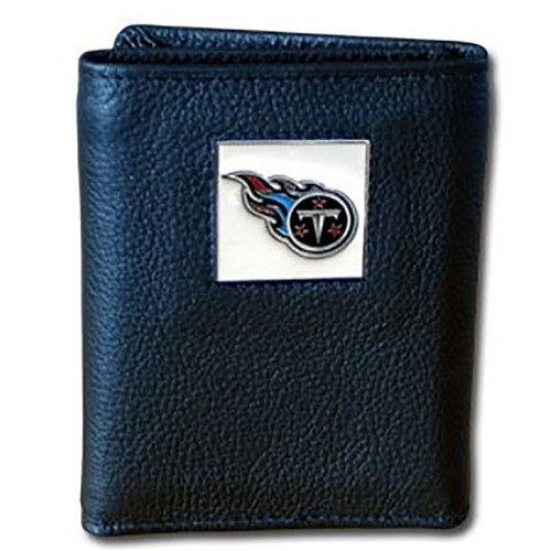 NFL Tennessee Titans Genuine Leather Tri Fold Wallet