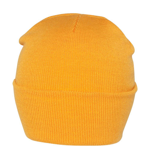 Blank Long Cuff Beanie - Yellow Gold