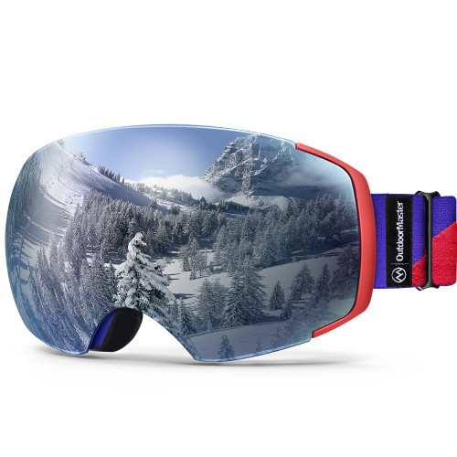 OutdoorMaster Ski Goggles PRO Frameless Interchangeable Lens Snow Goggles UV400