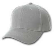 Plain Fitted Hat - Grey