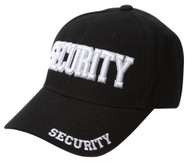Black  Security Text Style Hat