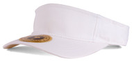 Plain Single Sports Visor- White