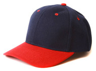 Top Headwear Baseball Cap Hat- Navy/Red