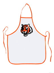 NFL Football Cincinnati Bengals Sports Fan BBQ Grilling Apron Orange Trim