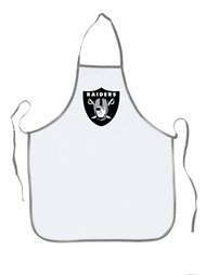 NFL Football Las Vegas Raiders Sports Fan BBQ Grilling Apron Grey Trim