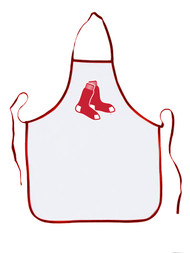 MLB Baseball Boston Redsox Sports Fan BBQ Grilling Apron Red Trim