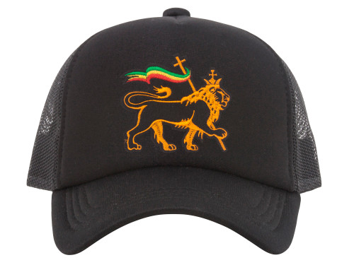 Rasta Lion of Judah Trucker Hat