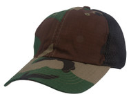 Top Headwear Camouflage Print Adjustable Trucker Hat