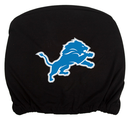 Embroidered Sports Logo 2 Pack Headrest Cover NFL, Detroit Lions