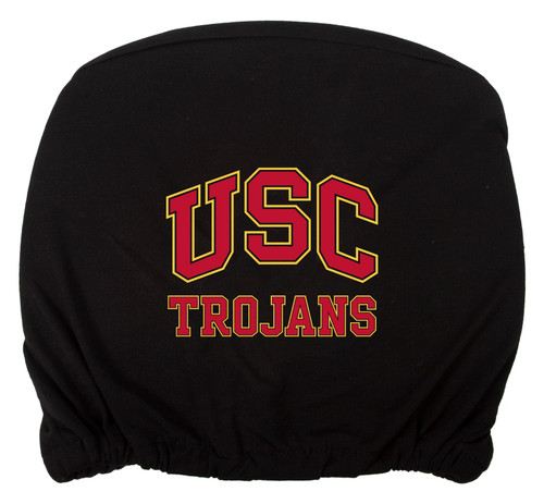 Embroidered Sports Logo 2 Pack Headrest Cover NCAA, USC Trojans