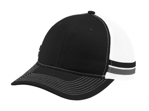 Top Headwear Two-Stripe Snapback Trucker Cap