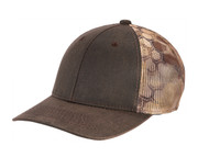 Top Headwear Pigment Print Camouflage Mesh Back Cap