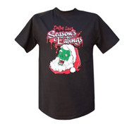 Men's Zombie Claus Season's Eating Graphic T- Shirt