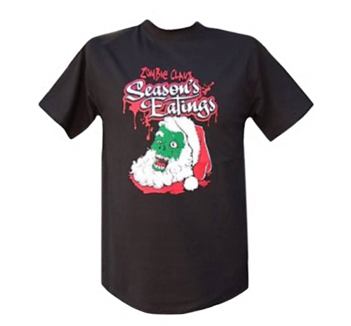 Men's Zombie Claus Season's Eating Graphic T- Shirt