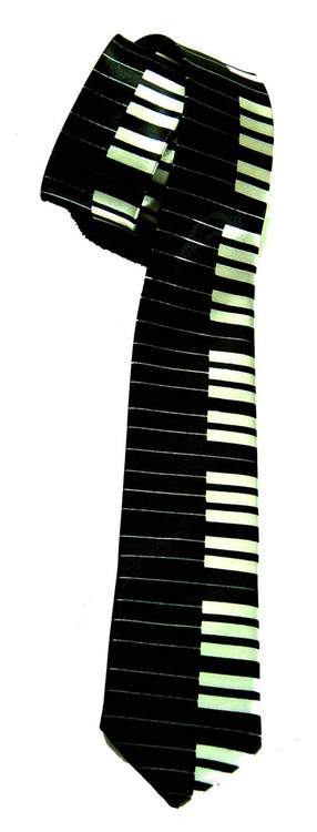 2" Inch Piano Keyboard Necktie