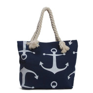 Gravity Travels Anchors Wide Beach Tote Bag