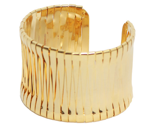 Womens Fashion Egyptian Cuff Bracelet - Gold