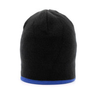Single Striped Beanies- Black/ Royal