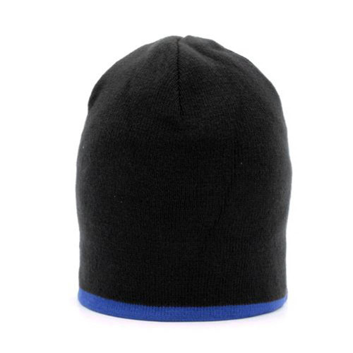 Single Striped Beanies- Black/ Royal