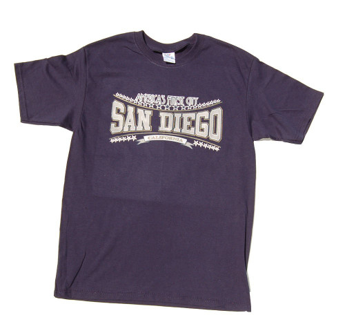 America's Finest City San Diego T-Shirt - Navy Blue, M