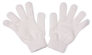 Unisex Adult Full Finger Gloves, White