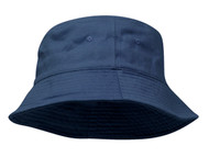 Pigment Dyed Bucket Hat-Navy