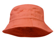 Pigment Dyed Bucket Hat-Orange