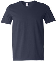 Gildan Adult Softstyle Cotton V-Neck T-Shirt, Navy