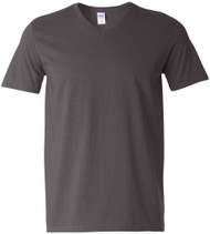 Gildan Adult Softstyle Cotton V-Neck T-Shirt, Charcoal
