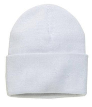 Knit Cap, Color: White, CP90 Size: One Size