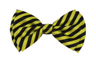 Pre-tied Bowtie - Striped Yellow