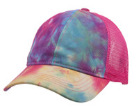 Gravity Threads Washed Distressed Ponytail Adjustable Baseball Cap