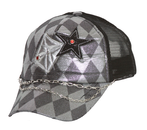 Clover Stars with Checkered Diamonds Trucker Hat