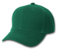 12 New Plain Forest Green Adjustable Closure Wholesale Hats