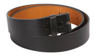 New Mens / Womens Genuine Leather Belt For Belt Buckles - Black (4 Sizes)