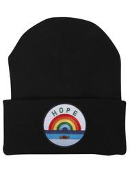 Top Headwear  Hope with Rainbow Patch Cuffed Beanie