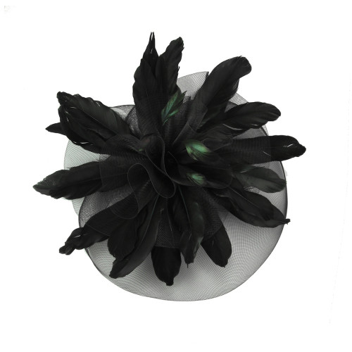 Chic Headwear Large Derby Statement Veil Fascinator